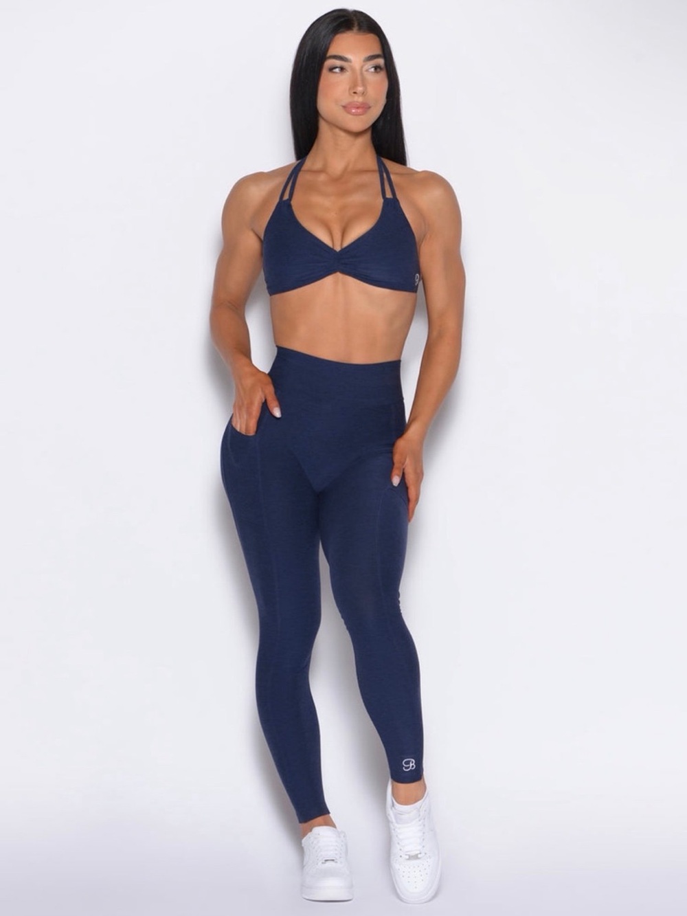 Bombshell Sportswear Cosmic (Navy) Blue High-Waist Curves Legging size XS
